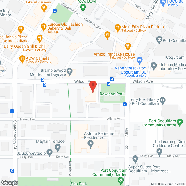 Shaughnessy Care Centre in google map