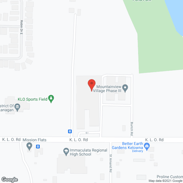 Kelowna Mountain View Village (100%) in google map