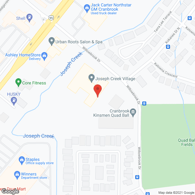 Joseph Creek Village in google map