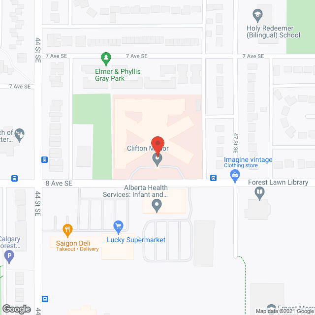 Clifton Manor (LTC) in google map