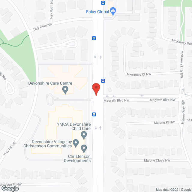Devonshire Care Centre (public) in google map