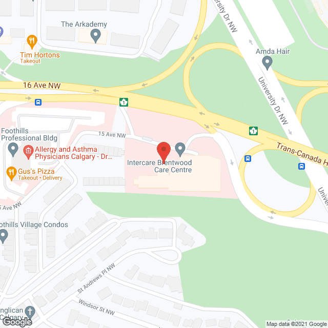 Brentwood Care Centre (public) in google map