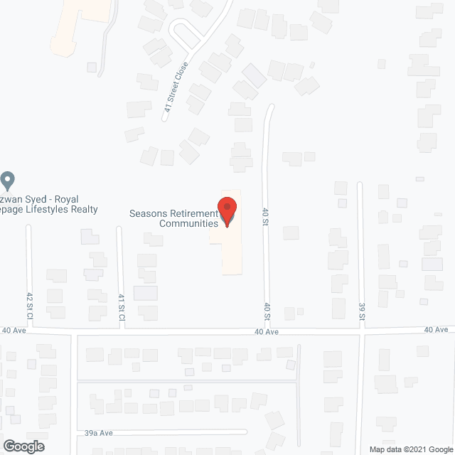 Seasons Ponoka Retirement Community in google map