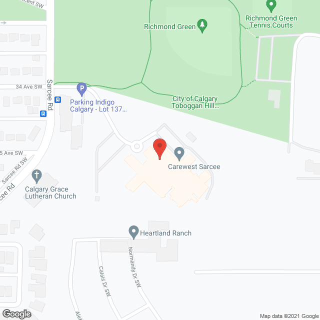 Carewest Sarcee (LTC) in google map