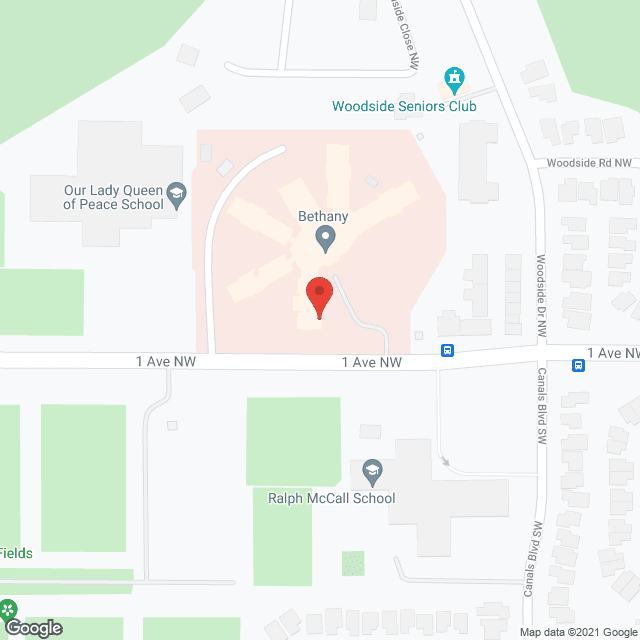 Bethany Care Centre Airdrie in google map
