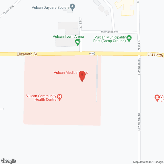 Vulcan Community Health Centre in google map