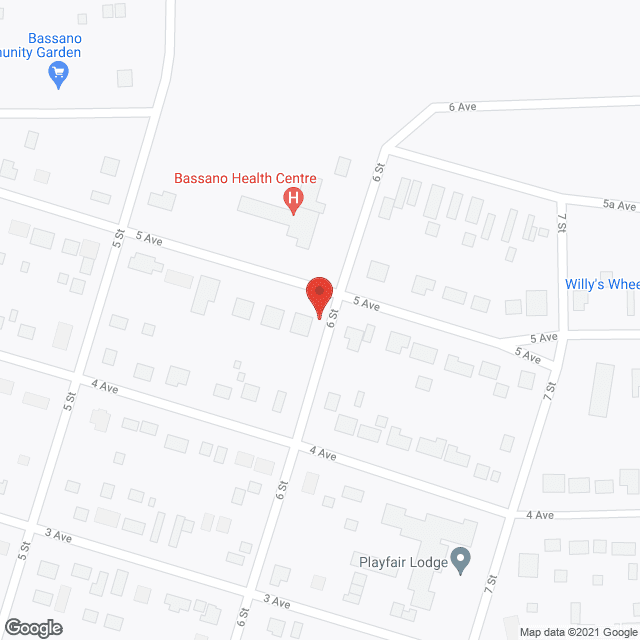 Bassano Health Centre (public) in google map
