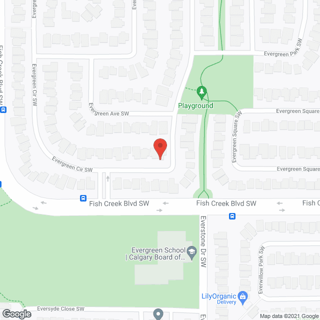 Evergreen Approved Home (public) in google map