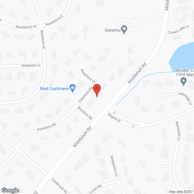 Peterboro in google map