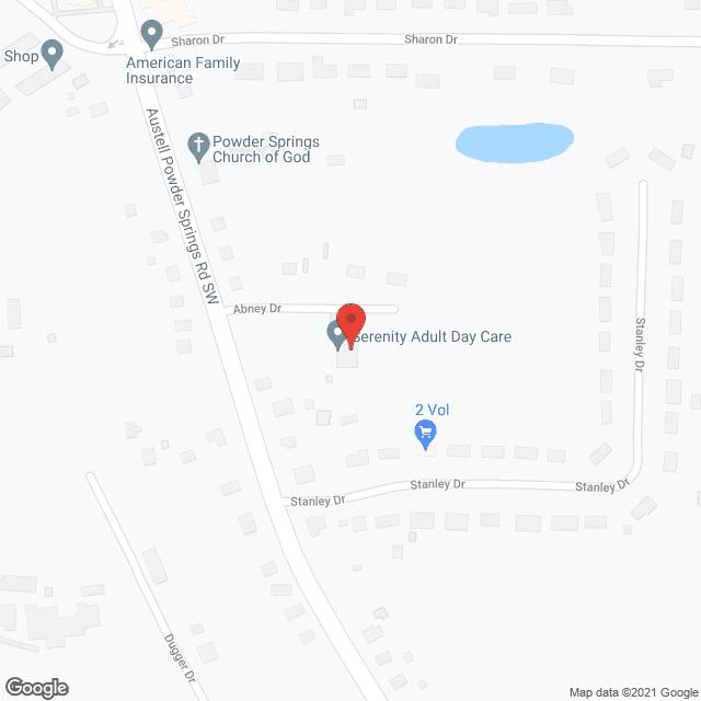 Serenity Adult Day Care Center in google map