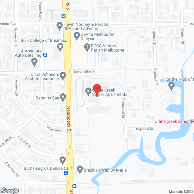 Crane Creek Senior Apartments in google map