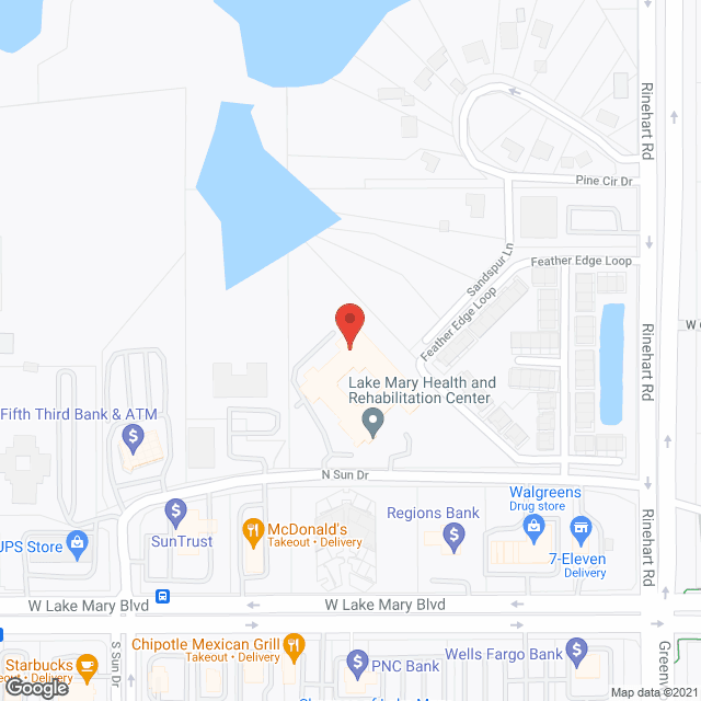 Aspire at Lake Mary in google map