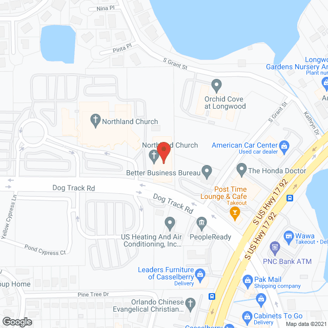 Northland Church Resource Point in google map