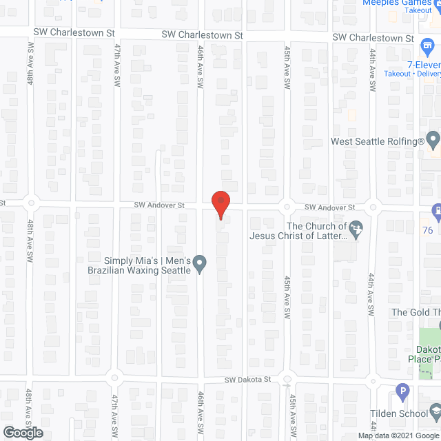 The Andover Home in google map