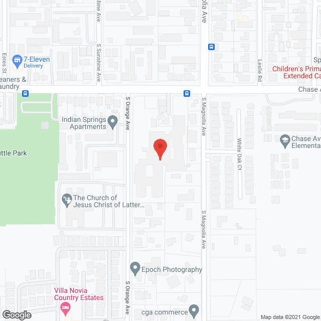 San Diego Post-Acute in google map