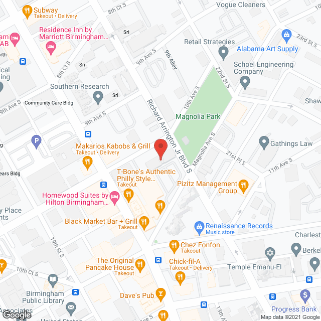 Birmingham Building Trade Towers in google map