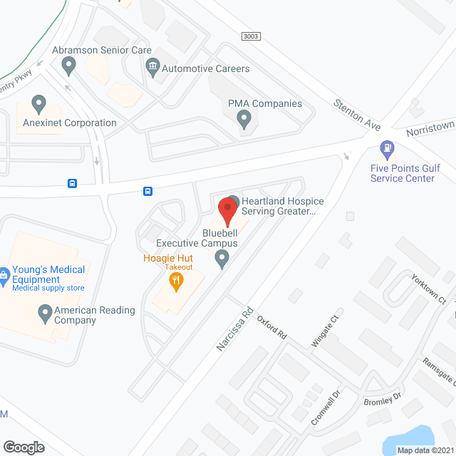 Heartland Hospice in google map