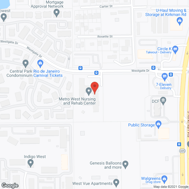 Metro West Nursing and Rehabilitation Center in google map