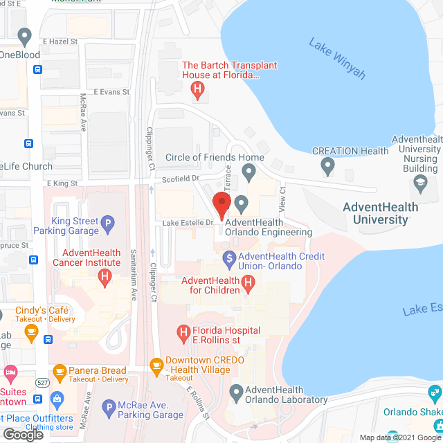 AdventHealth Orlando in google map