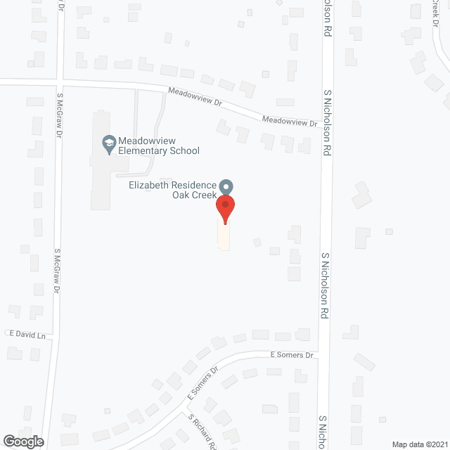 Elizabeth Residence Oak Creek in google map