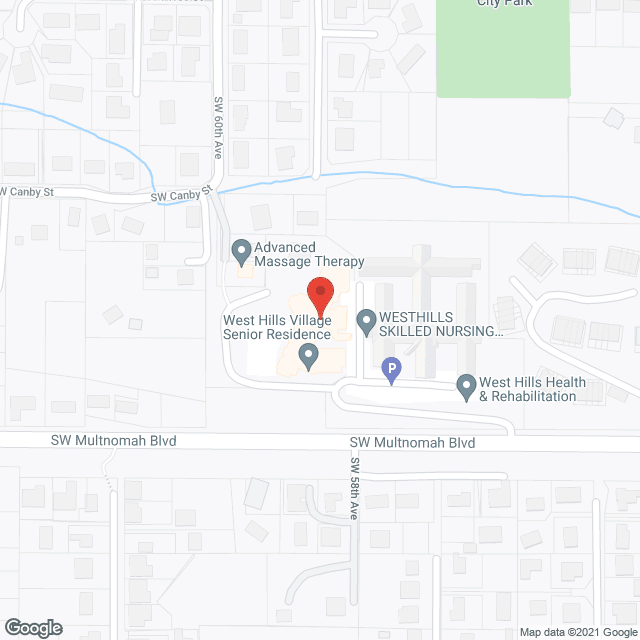 West Hills Village Care Center in google map