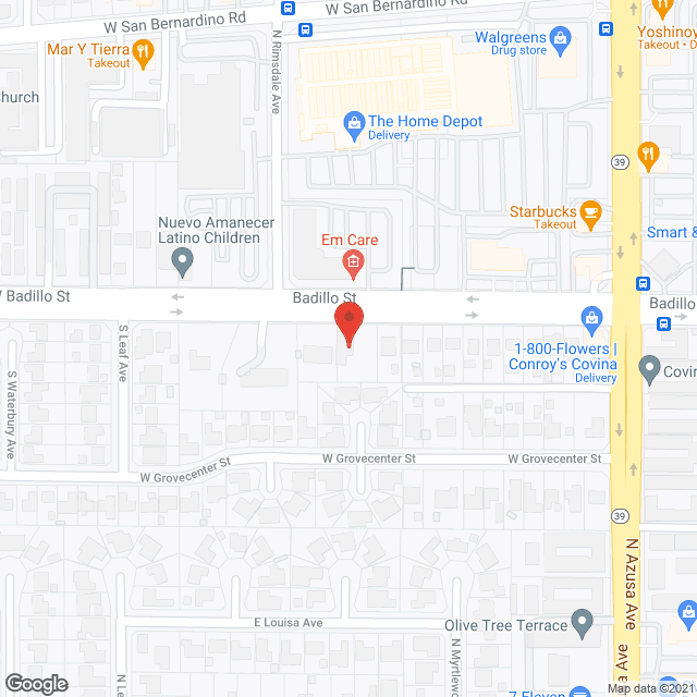 Covina Residential care in google map