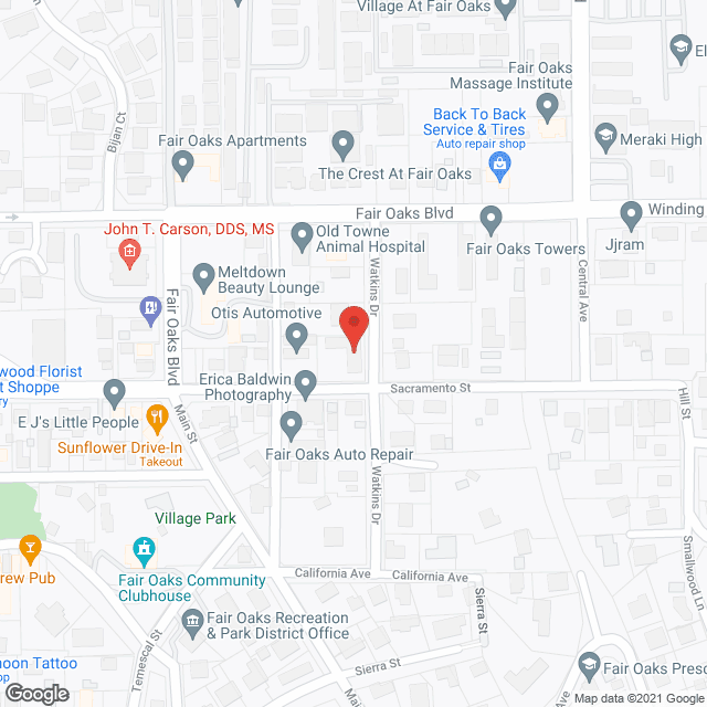Miles Manor in google map