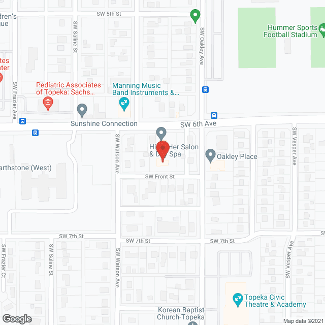 TOPEKA ADULT CARE CENTER in google map