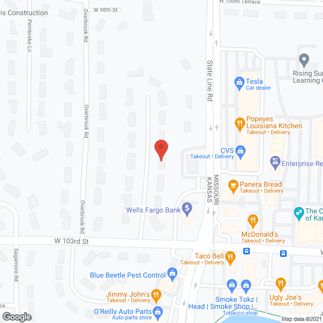 Comfort Care Homes of KC #9833 in google map