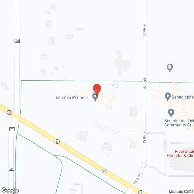 Ecumen Prairie Hill in google map