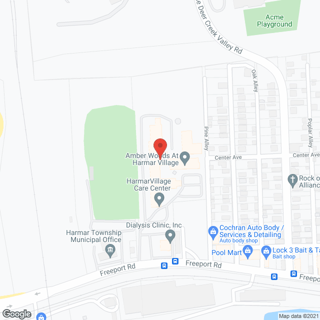 AMBER WOODS AT HARMARVILLAGE CARE CENTER in google map
