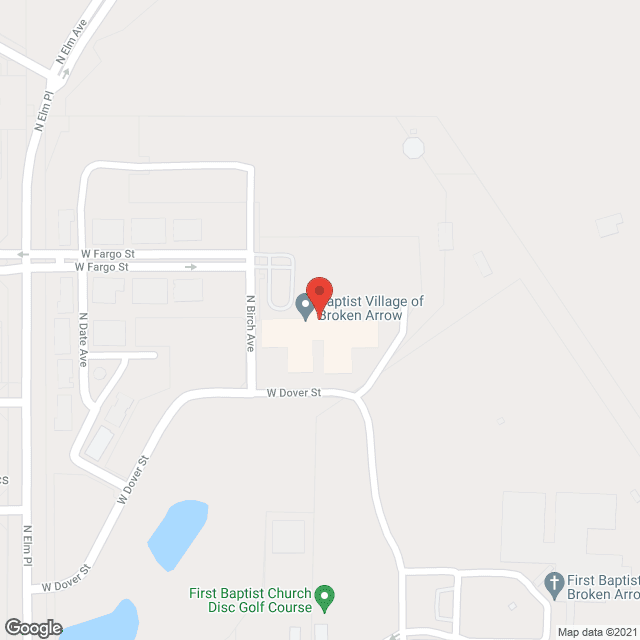 The Neighborhoods at Baptist Village of Broken Arrow in google map