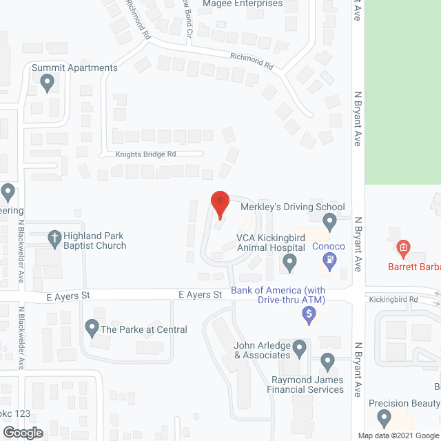 Senior Residences of Edmond in google map