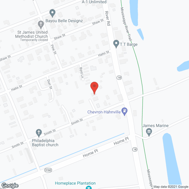 Hahnville Apartments in google map