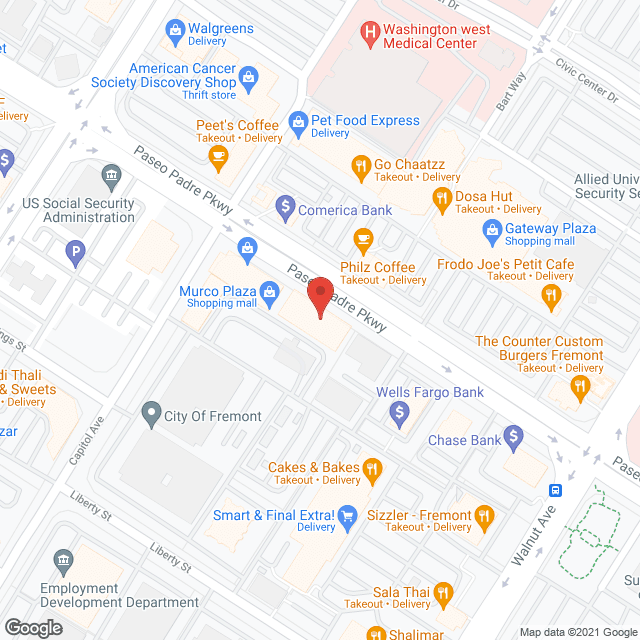 Synergy HomeCare Fremont in google map