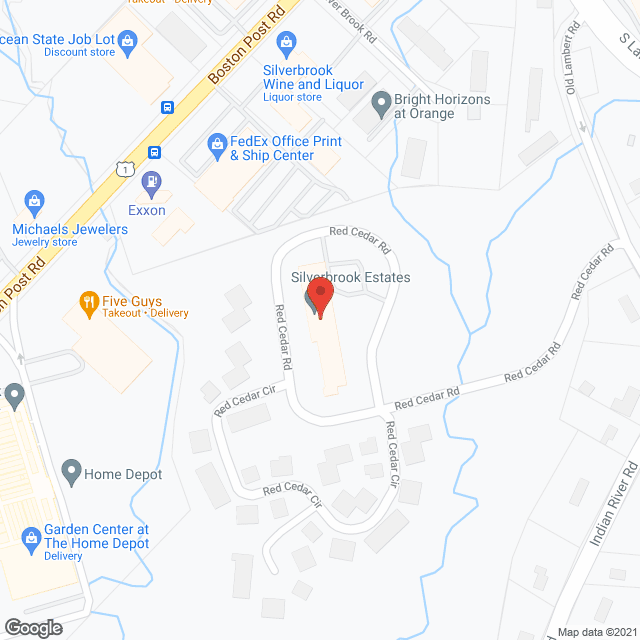 Silverbrook Estates in google map