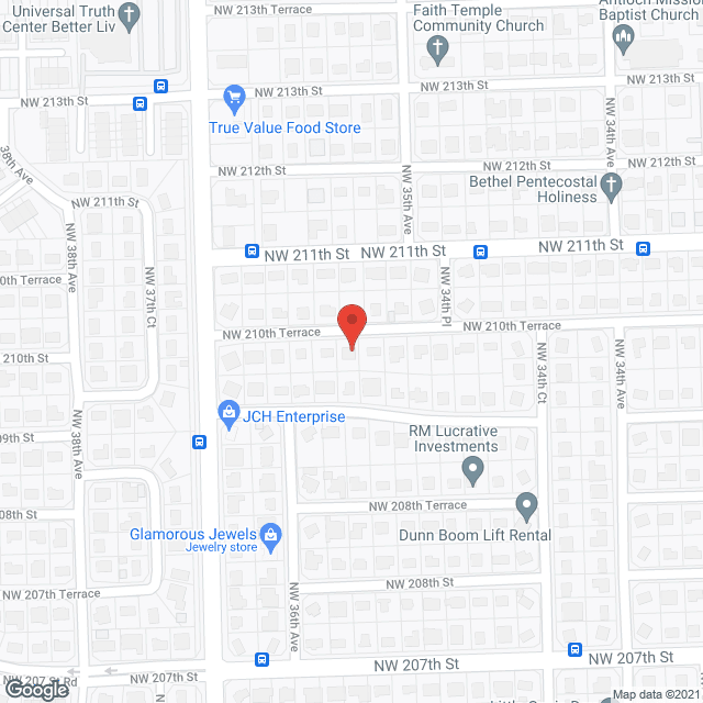 Miami Gardens ALF in google map