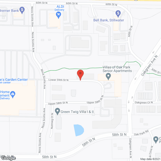 Oak Park Senior Living/The Villas of Oak Park in google map