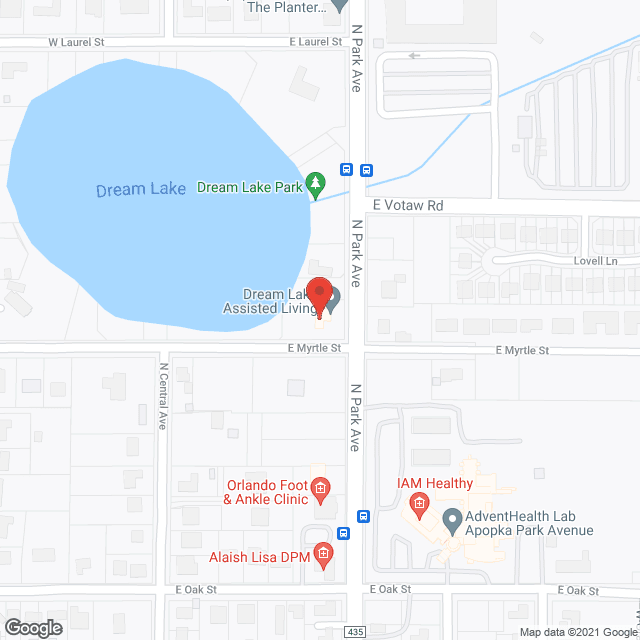 Dream lake in google map