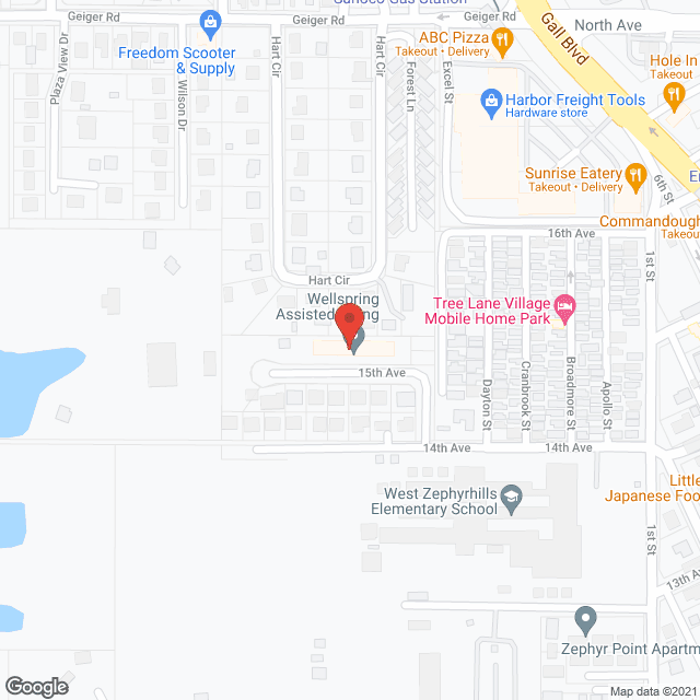 Wellspring Assisted Living Facility in google map