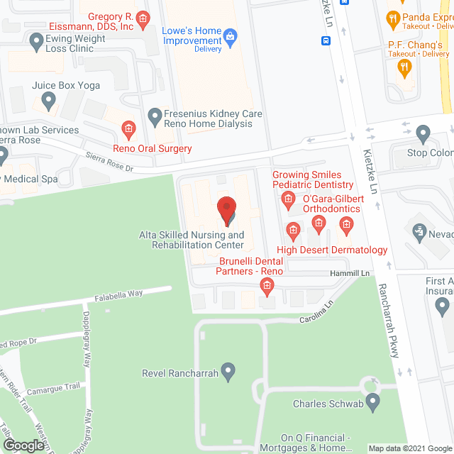 Alta Skilled Nursing and Rehabilitation Center in google map