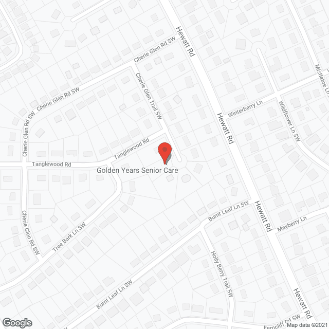 Golden Years Senior Center in google map