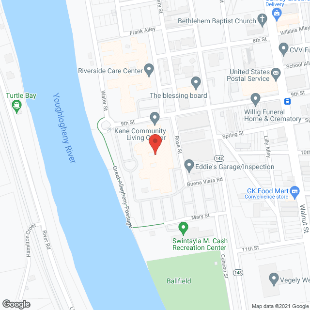 Kane Community Living Center - McKeesport in google map
