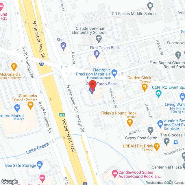 Theracare Home Health Austin in google map