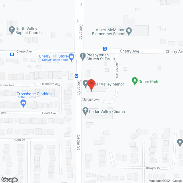 Cedar Valley Manor in google map