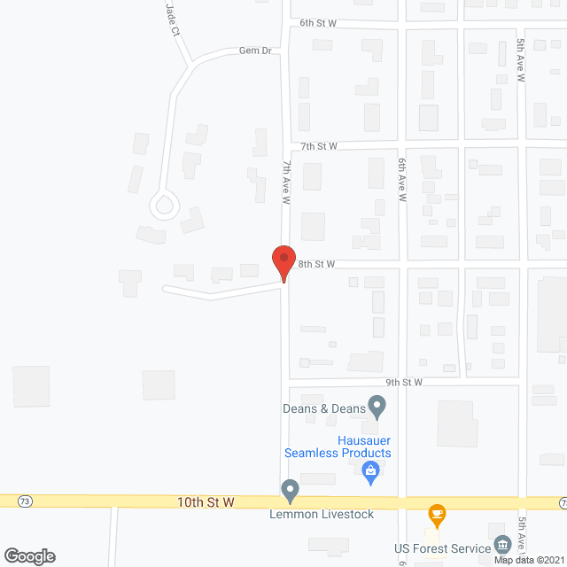 Prairie West in google map