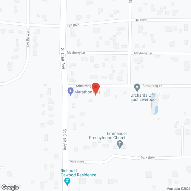 Adkins Care Center in google map