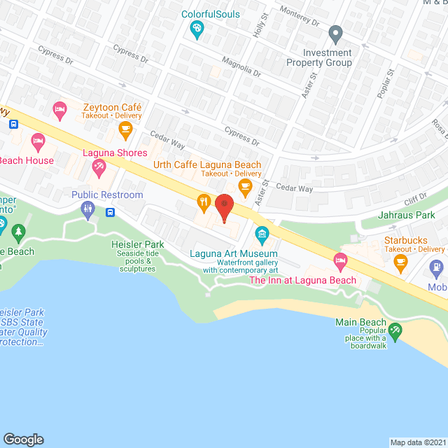 Assisting Hands Laguna Beach in google map