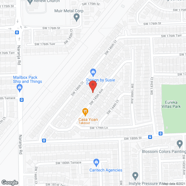 Mily Home Care in google map