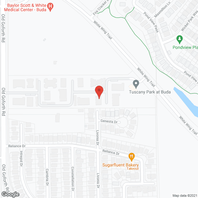 Tuscany Park at Buda in google map